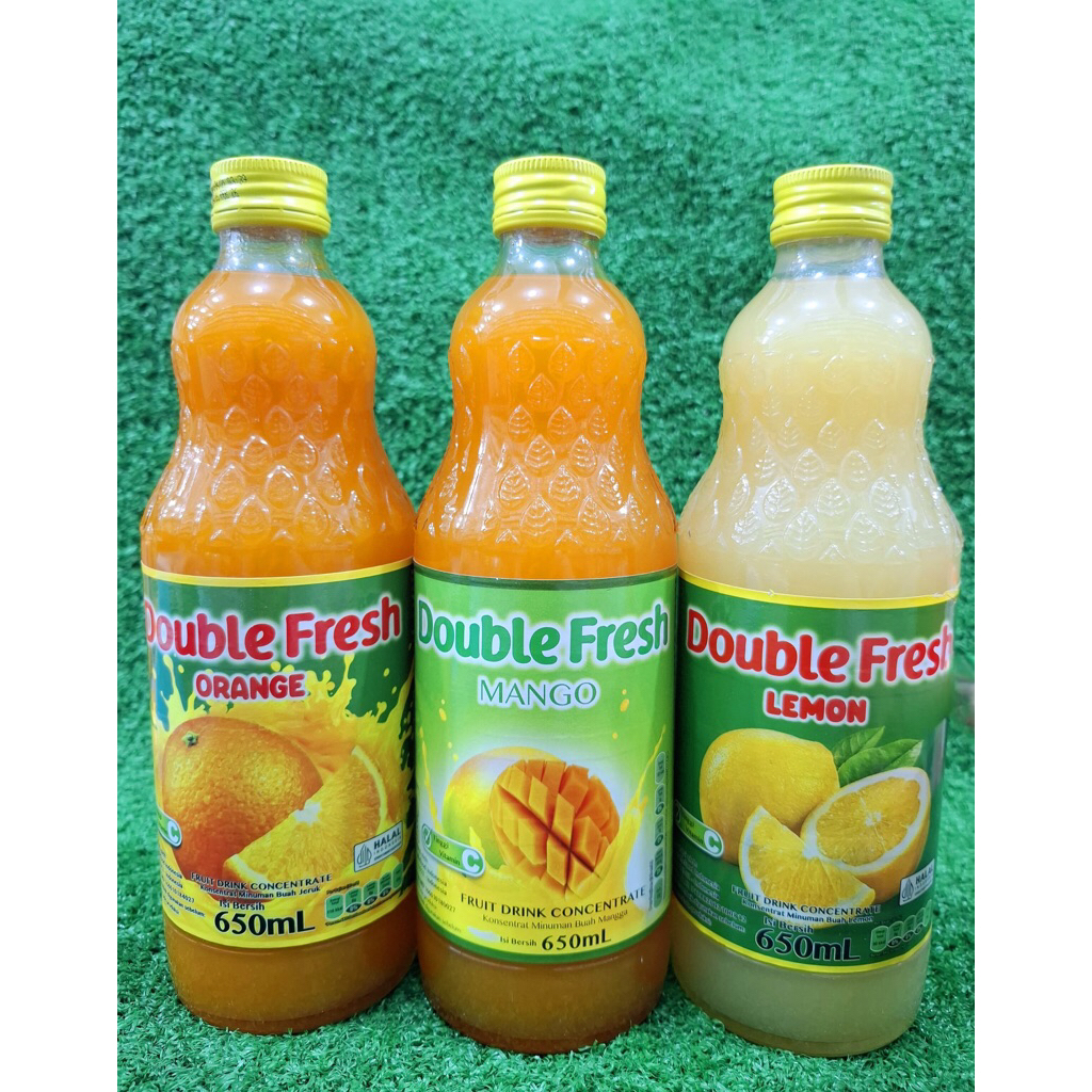 

Double Fresh Flavoured Syrup Sirup Rasa 650ml Lokal HALAL