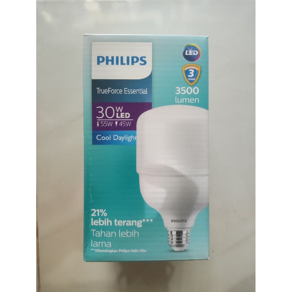 LAMPU PHILIPS 30W LED TRUE FORCE ESSENTIAL LAMPU 30 WATT