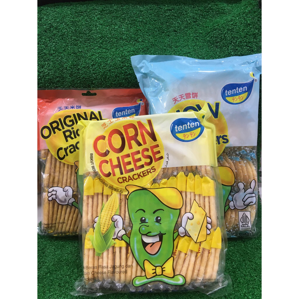 Tenten Rice Crackers Krekers Beras Snack Impor China