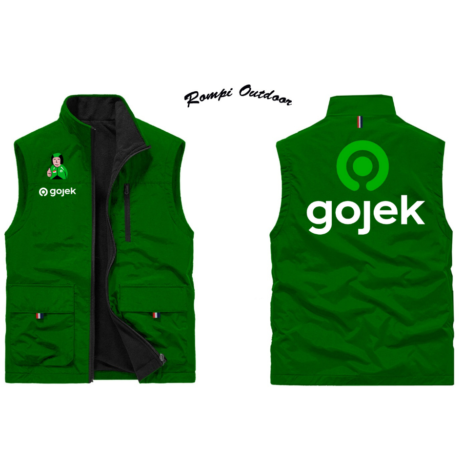 Rompi Gojek Pria | Rompi Vest Ojol Gojek | Rompi Motor | Vest Driver Ojol Gojek Terbaru