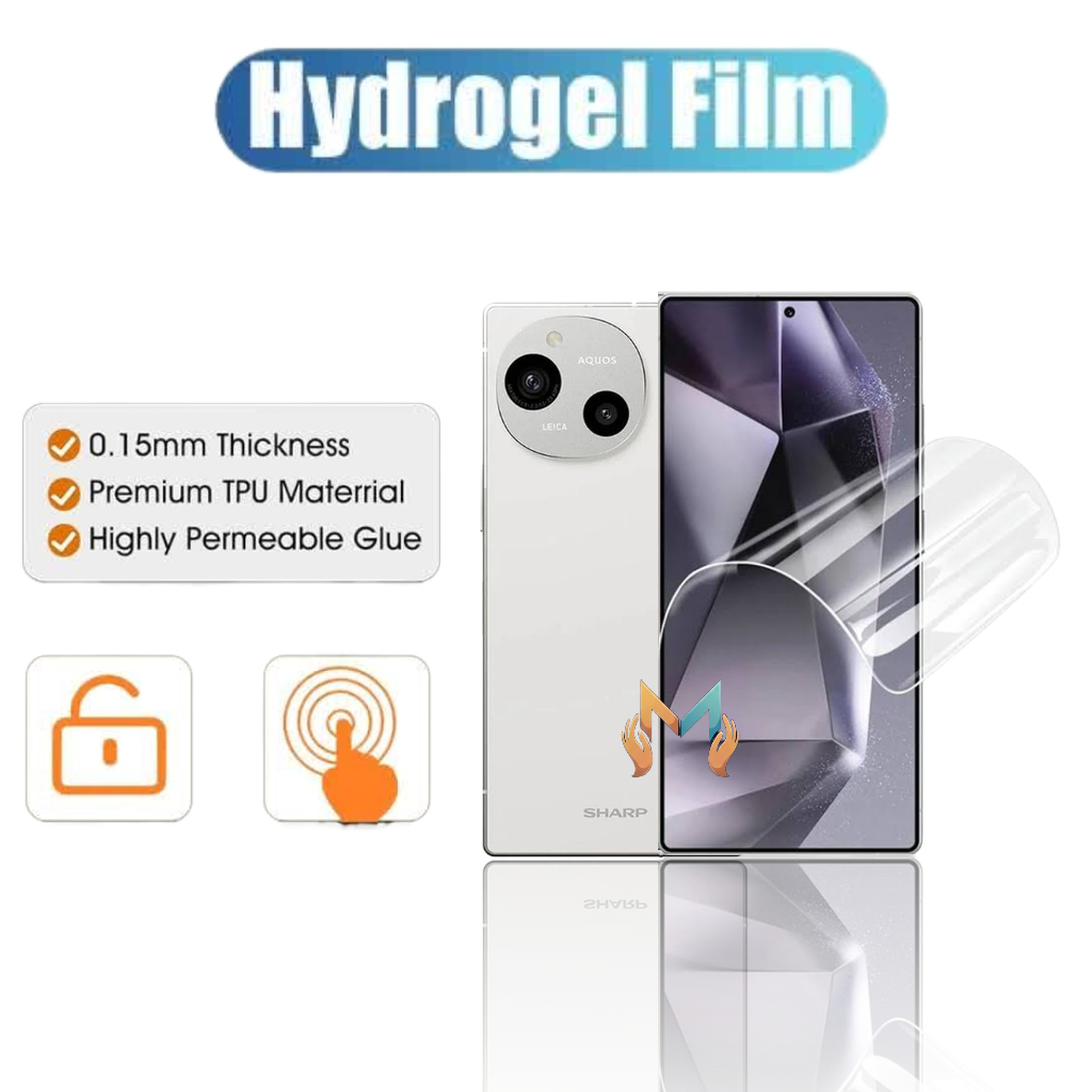 Anti gores jelly Hydrogel full screen SHARP AQUOS R9 R9 PRO