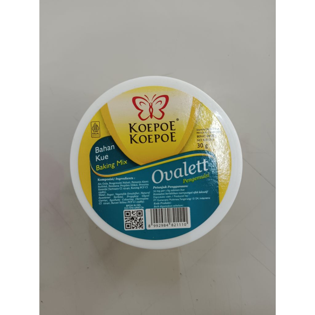 

KUPU KUPU OVALET PENGEMULSI 30GRAM