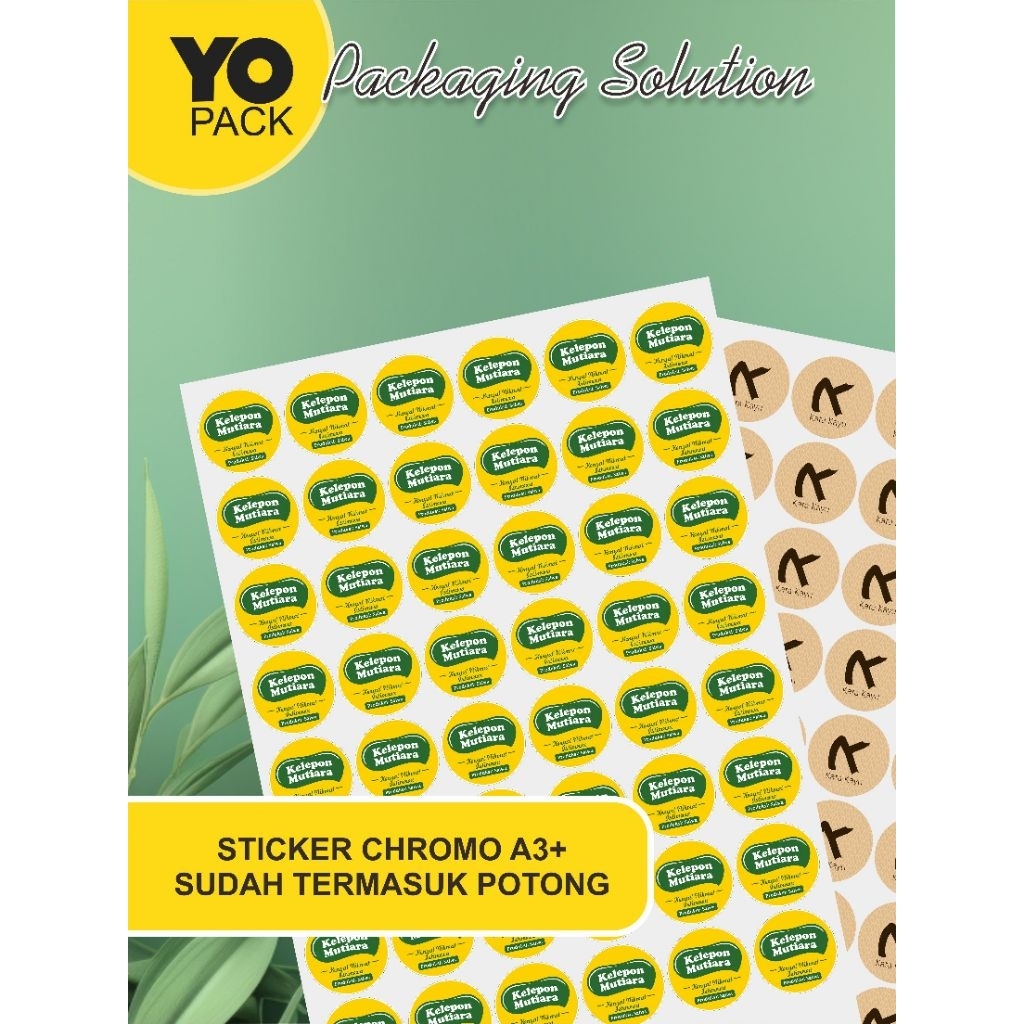 

Yo Pack - Sticker Chromo Bontak A3+ Sudah Potong Murah