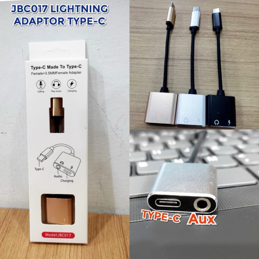 MURAH SPLITTER 2in1 Type C / SAMBUNGAN SPLITTER TYPE C AUDIO 3.5MM & CHARGER