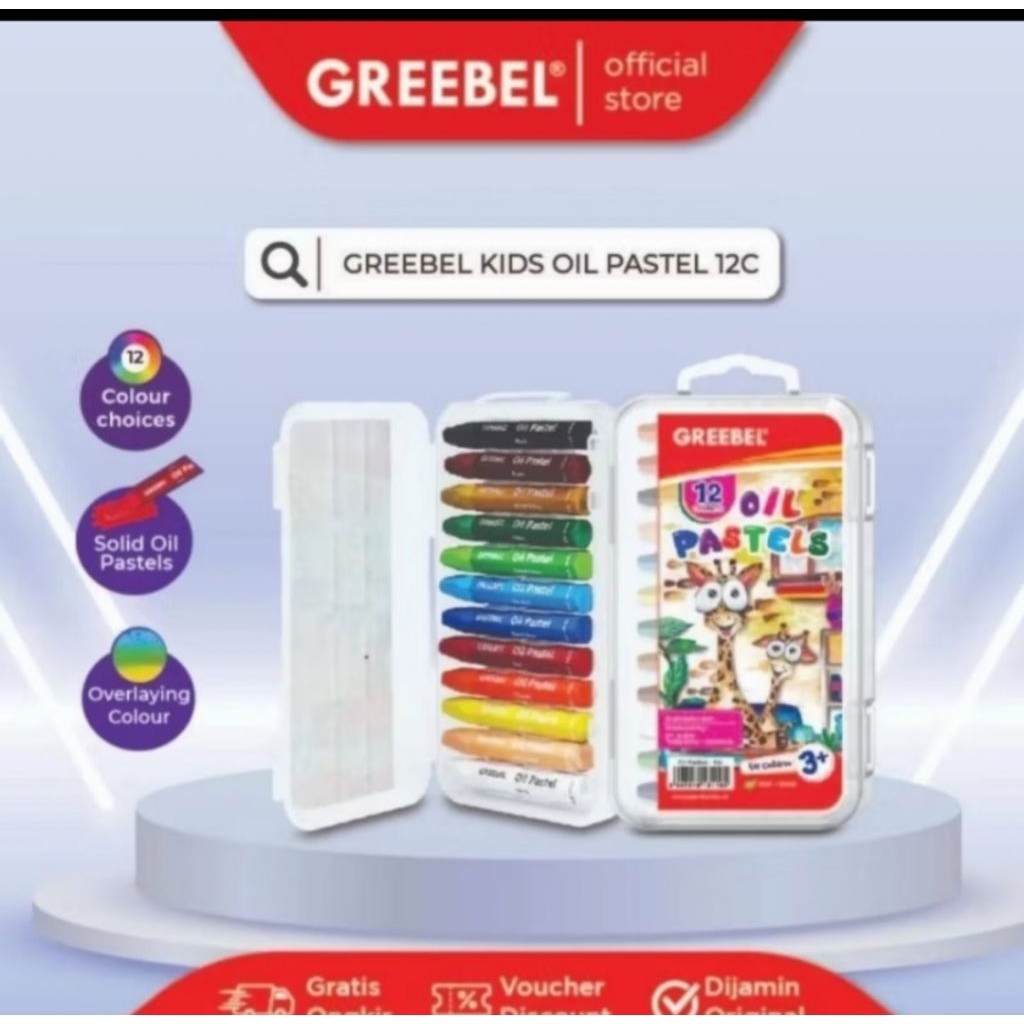 

KRAYON GREBEEL 12 WARNA CERAH