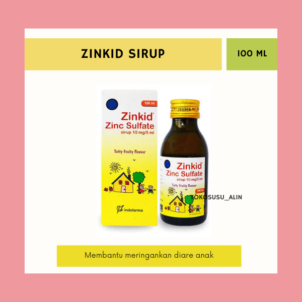 ZINKID SIRUP 100 ML / ZINC SULFATE SIRUP / MERINGANKAN DIARE ANAK