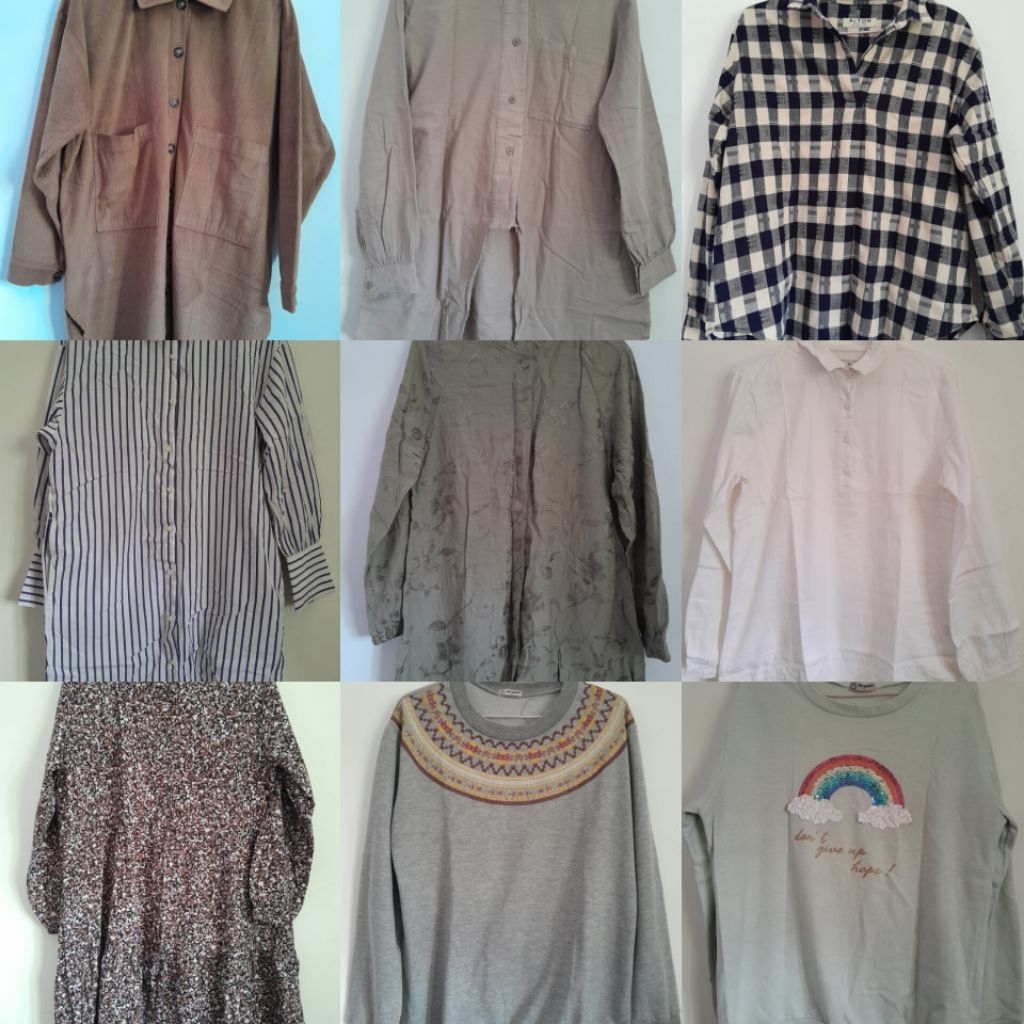 PRELOVED ATASAN BLOUSE KEMEJA TUNIK SWEATER NOVEL MICE MAYANG BWISS NEVADA RUBYLICIOUS HOSOFSHOPAHOL