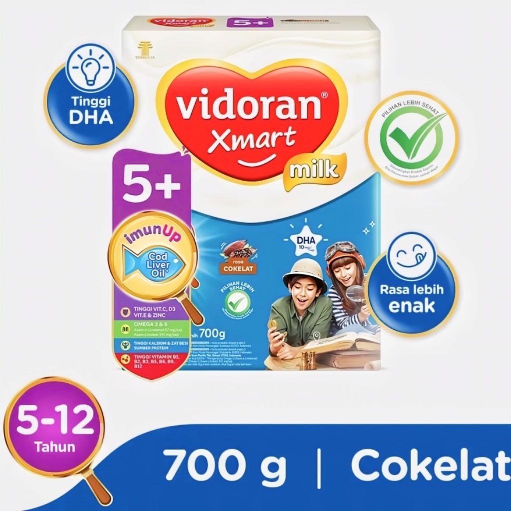 

Vidoran Xmart Milk 5+ Coklat 700gr