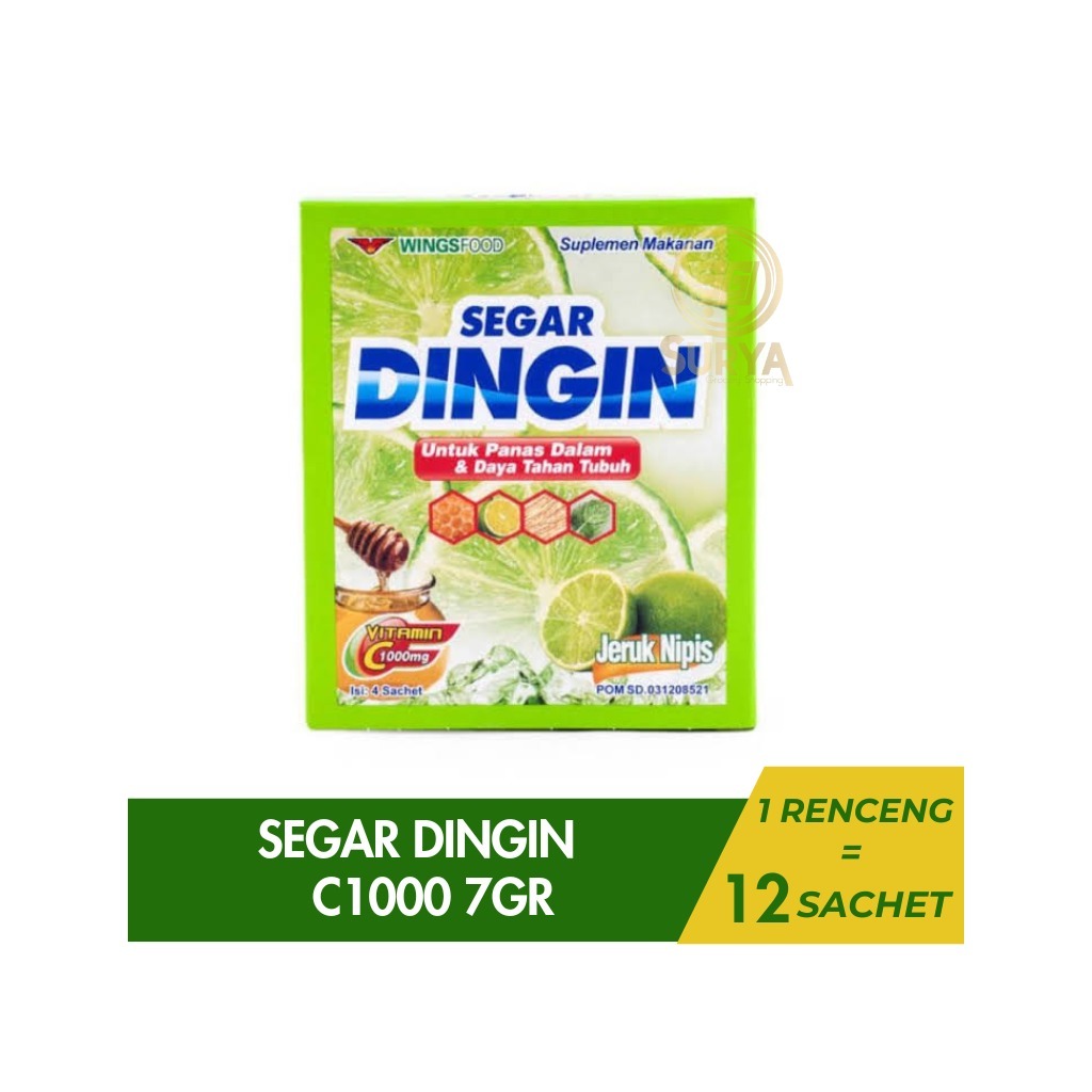 

Segar Dingin C1000 - isi 12 Sachet x 7gr