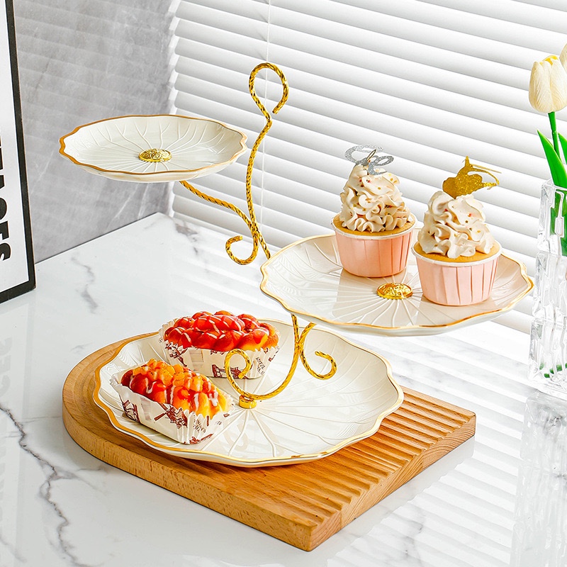[DK] Cake Tray Tier Cup Cake Stand Tempat Kue Dessert 3 Susun | Snack Jar