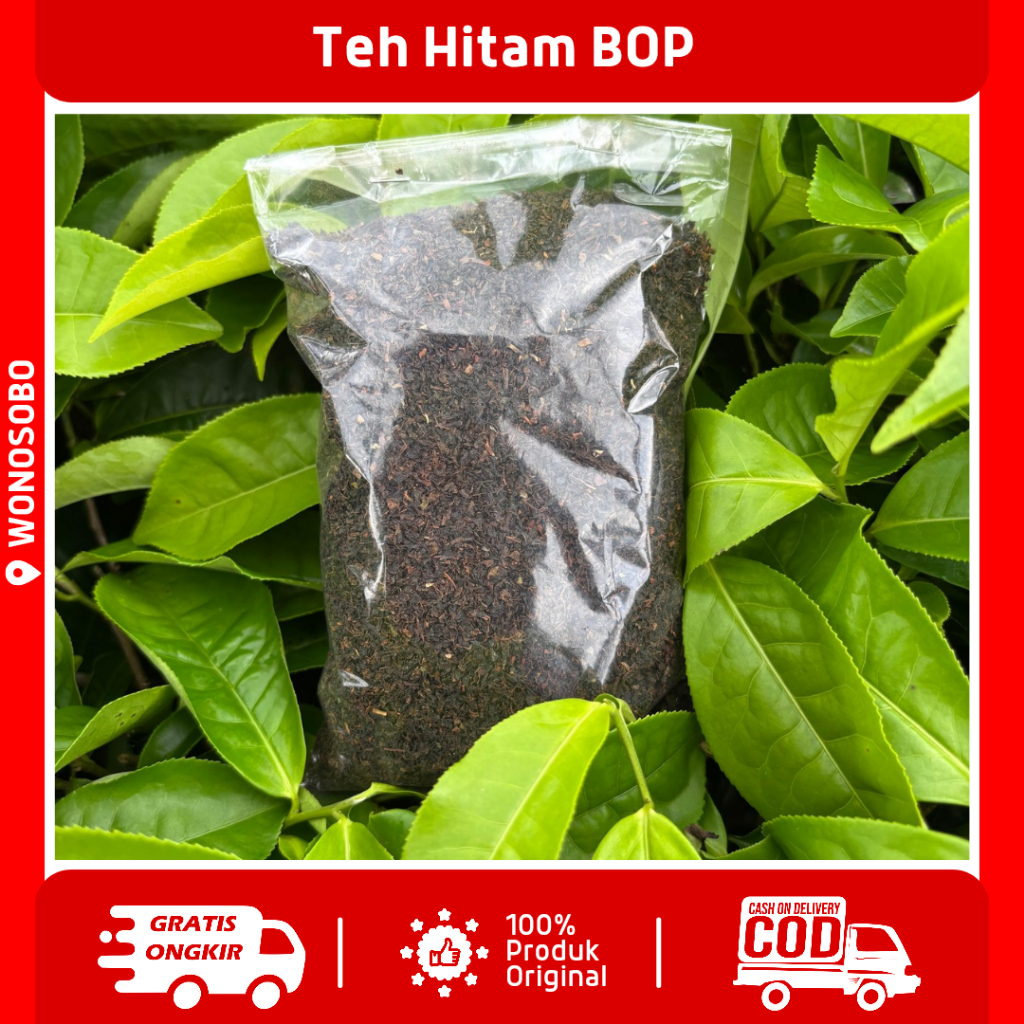 

Teh Hitam BOP (Broken Orange Pekoe) Teh BOP Teh Tubruk Berkualitas Teh Tambi Wonosobo Paket Hemat Berat 100 g