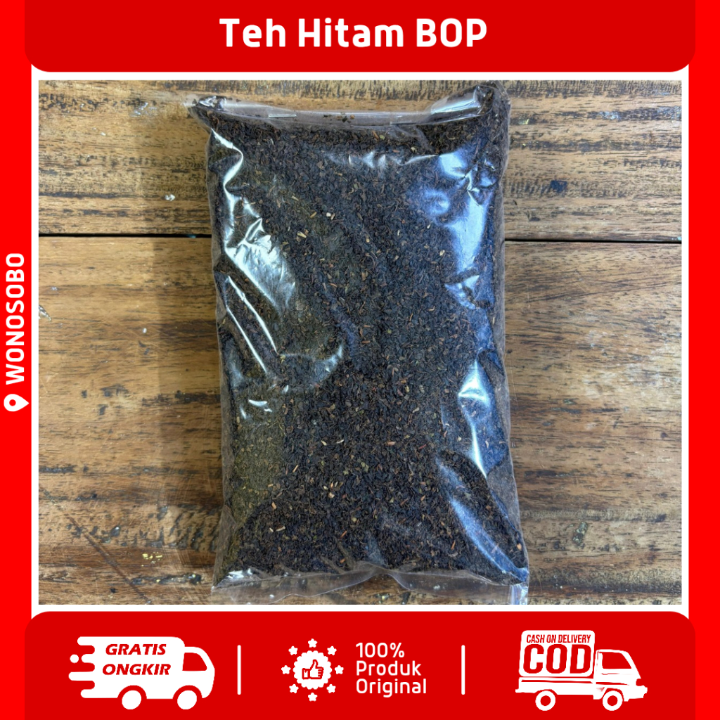 

Teh Hitam BOP (Broken Orange Pekoe) Teh BOP Teh Tubruk Berkualitas Teh Tambi Wonosobo Paket Hemat Berat 250 g