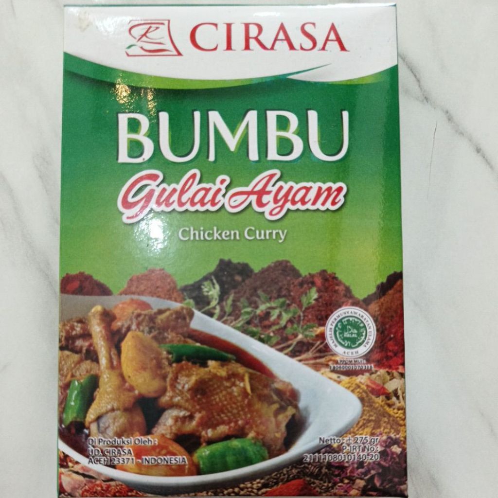 

Bumbu Gulai Ayam, CIRASA