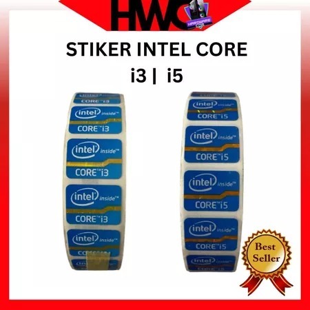 Stiker Intel Core i3 Atau i5 Original