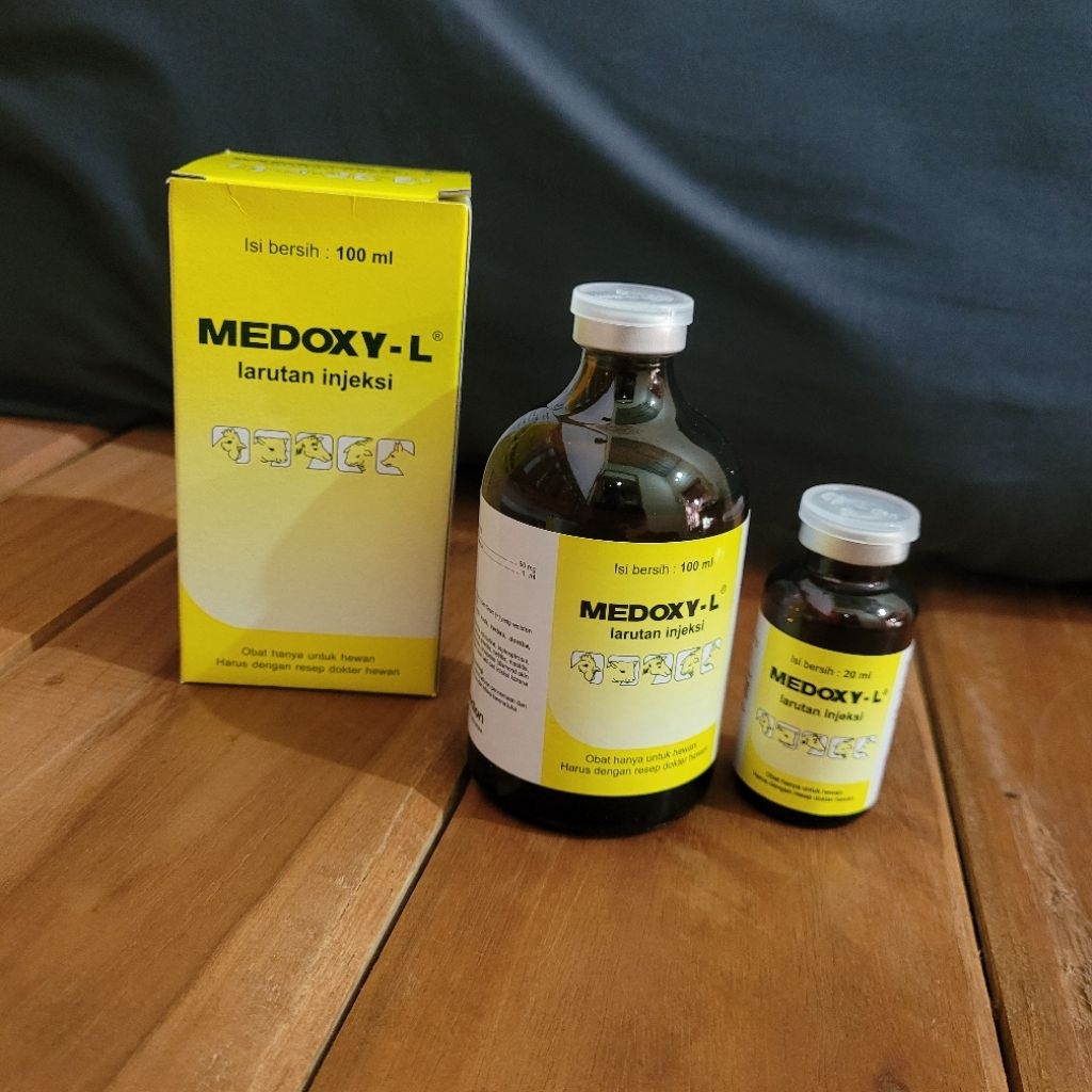 MEDOXY L 20 ML& 100 ML_ OBAT ANTI INFEKSI HEWAN UNGGAS KAMBING SAPI ANJING KUCING