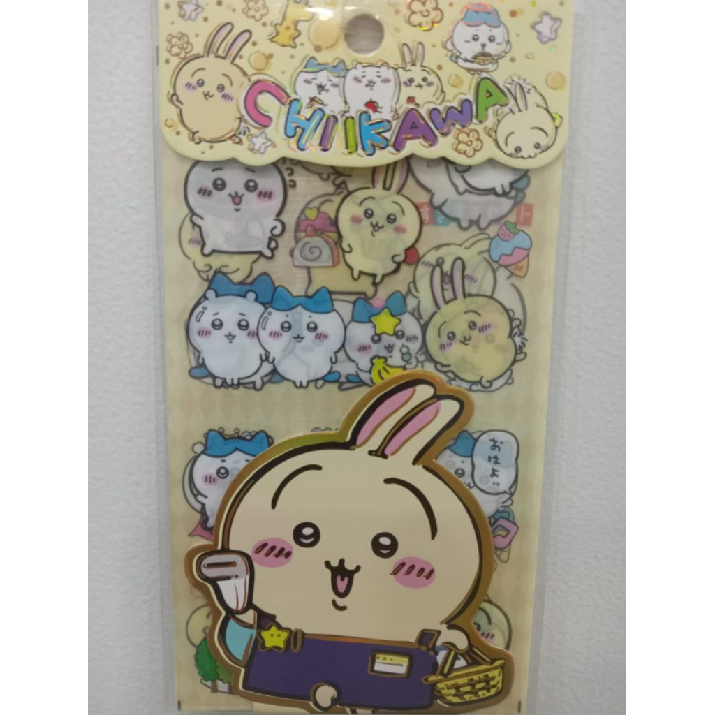 

ATS-11918 Sanrio Character Chikawa Sticker Gambar Tempel 4 Lembar 15 x 8 cm Stiker Lucu