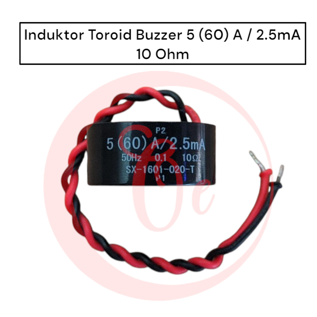 Induktor Toroid Buzzer 5 (60) A / 2.5mA 10 Ohm