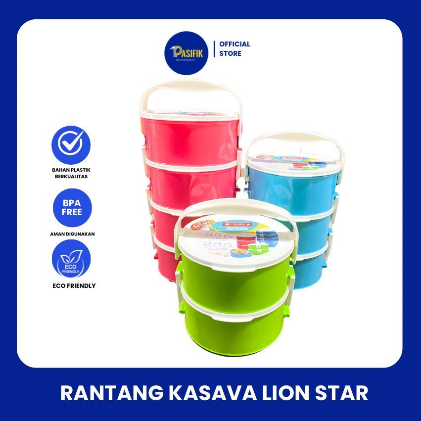 RANTANG KASAVA LION STAR/ RANTANG PLASTIK SUSUN 2, 3, DAN 4