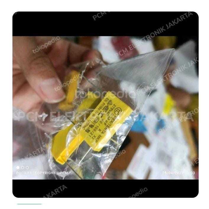 RF4392 mkt 330nf 0.33uf 334 275v by PCM LTC GLODOK