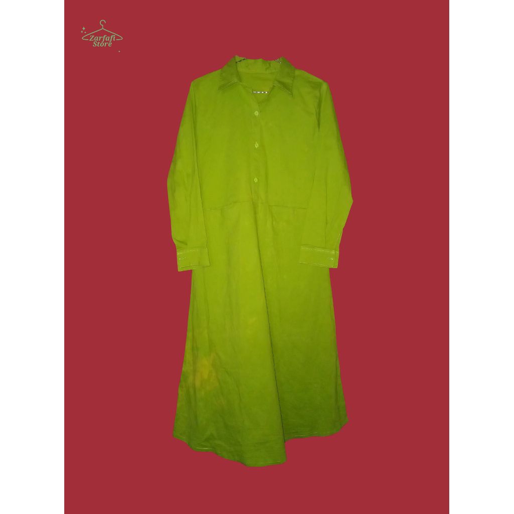 preloved tunik hijau