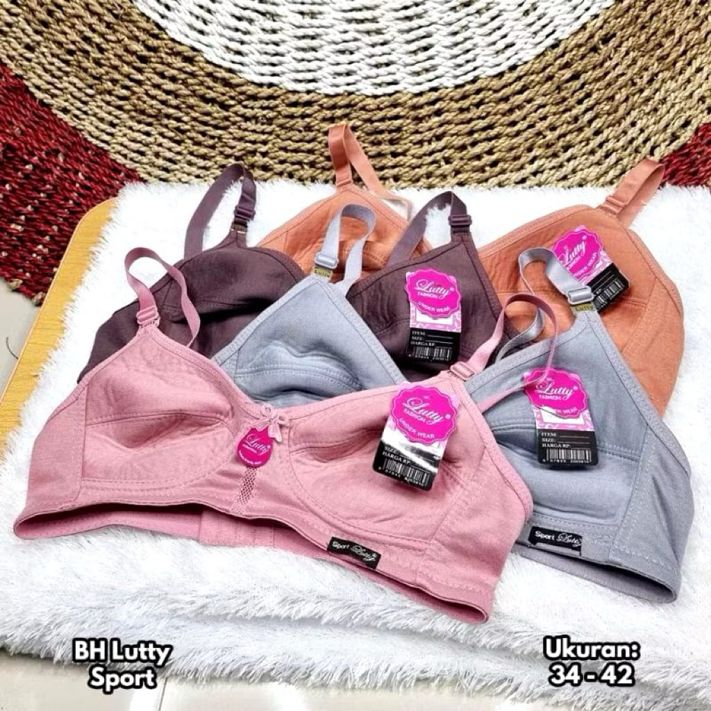 BH Lutty Sport Tanpa Busa Kait 2 dan Kait 3 Sport Bra Lutty BRA Lutty Sport