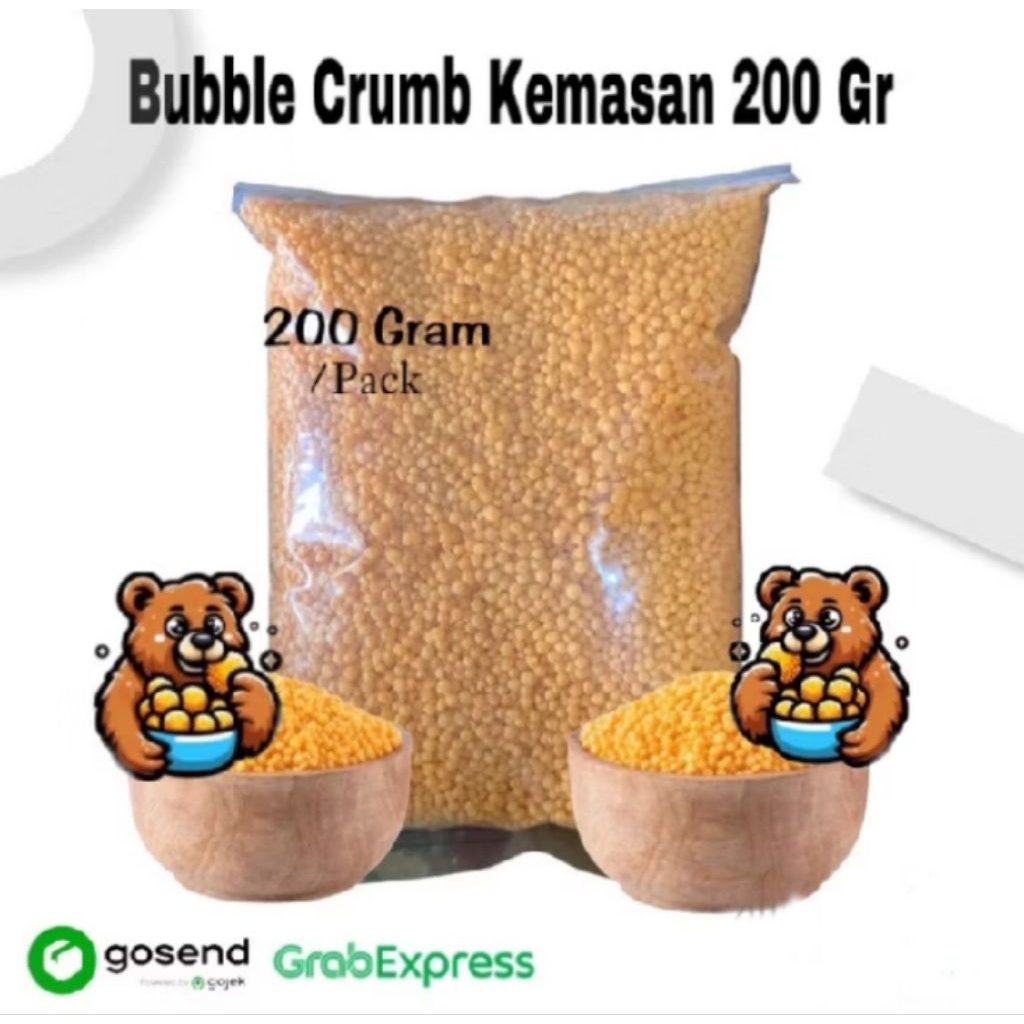 

Tepung Roti Bubble Crumb 200G / Tepung Bulat Crumble / Tepung Nugget repack polos