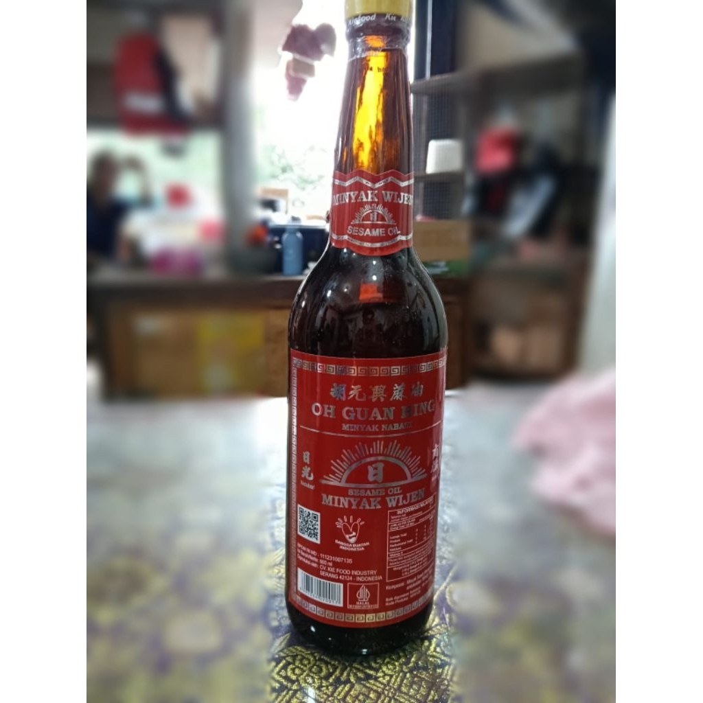 

Minyak wijen, oh guan hing ,minyak nabati 600mil