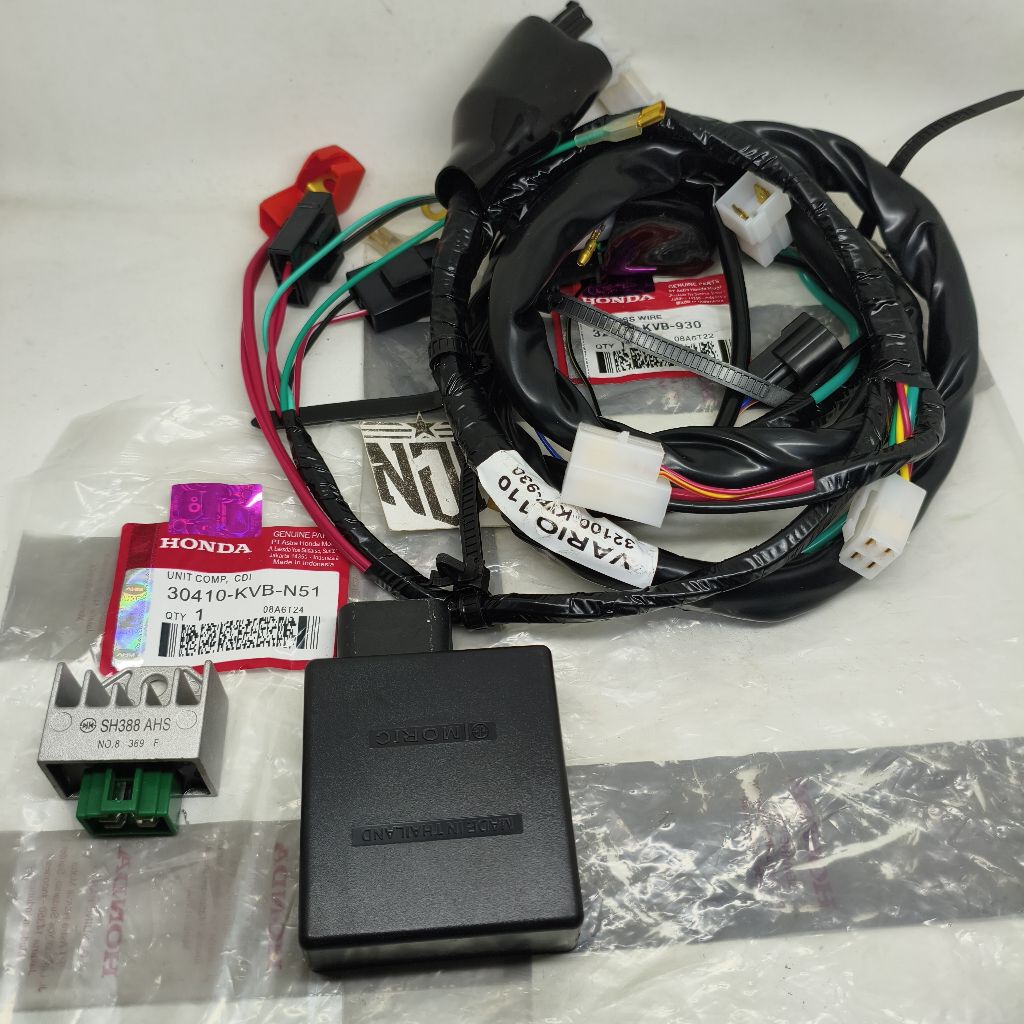 PAKET 3ITEM KVB KABEL BODY CDI KIPROK HONDA VARIO 110 LAMA KARBU TECHNO CW ORI