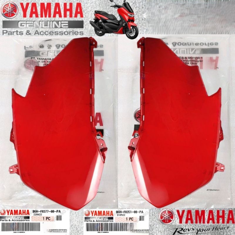 BODY COWLING NEW NMAX MERAH GLOSSY KIRI ATAU KANAN ASLI ORIGINAL YAMAHA B6H-F8351-00-PA ATAU B6H-F83