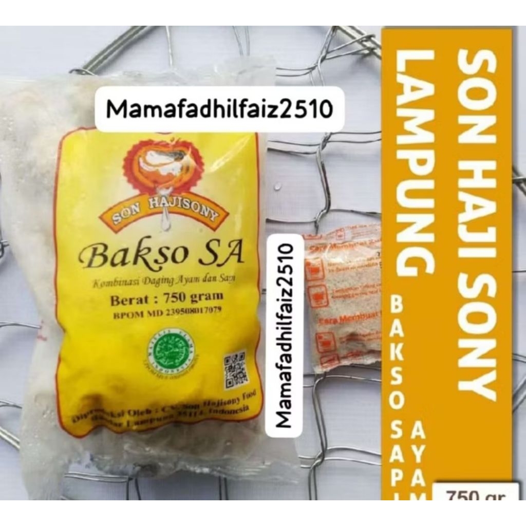 

ASLI ORIGINAL BAKSO SA SAPI AYAM 750 GRAM