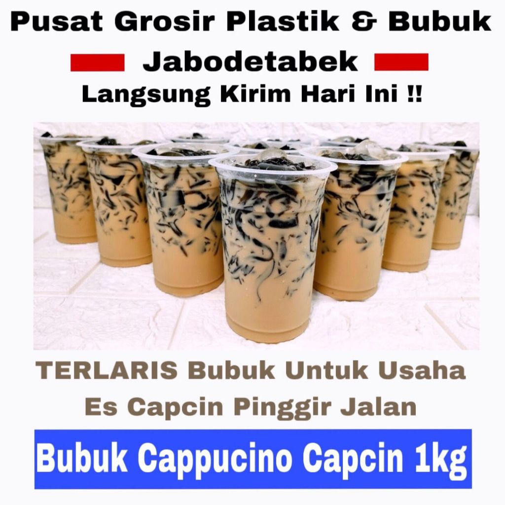 

Bubuk Cappucino 1kg Usaha ES CAPCIN dan Cappucino hangat
