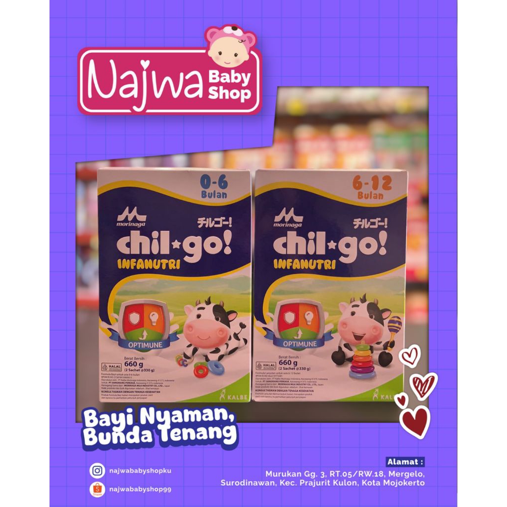 

MORINAGA CHIL-GO INFANUTRI 0-6/6-12 bulan