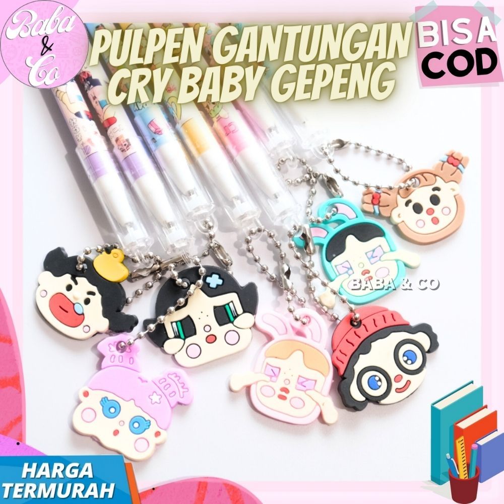 

PULPEN CRYBABY GEPENG KARET PEN GANTUNGAN KARET GEPENG CRY BABY CRY LUCU IMUT PULPEN GANTUNG BABYCRY KARET GEPENG IMUT UNIK READY COD