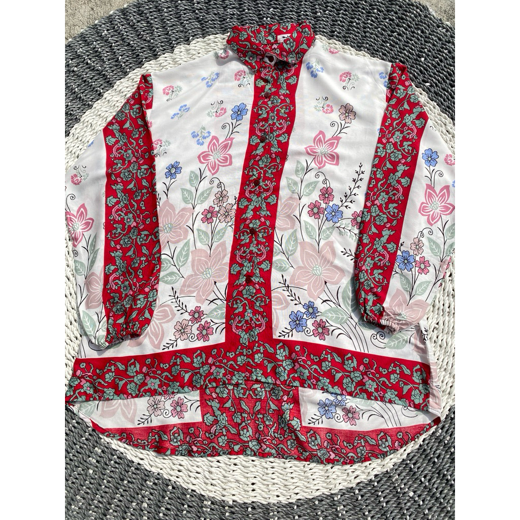 KEMEJA RAYON MOTIF/KEMEJA RAYON/ BLOUSE RAYON MOTIF