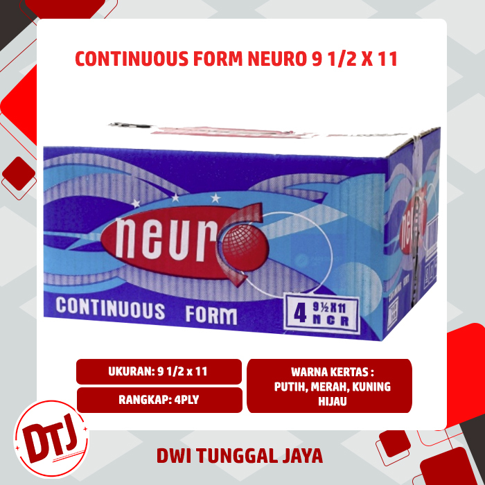

RB Kertas Continuous Form Neuro 9,5" x 11" 4 Ply