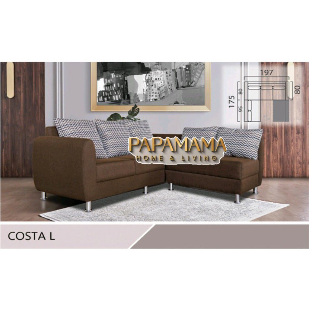 Sofa Tamu Modis Type Costa L - sofa Minimalis - Kursi Tamu