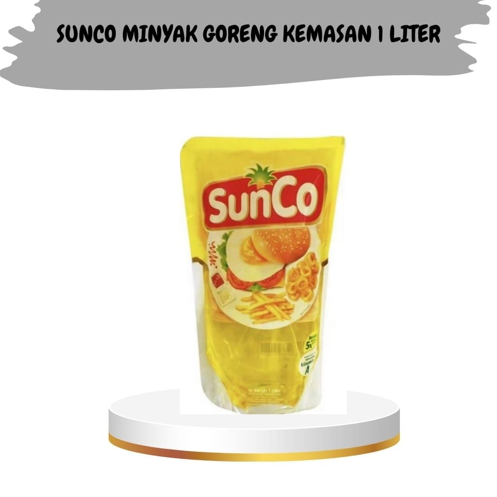 

Sunco Minyak Goreng Kelapa Sawit Kemasan 1 Liter Refill/Pouch Jernih Bening Non Kolestrol TStore