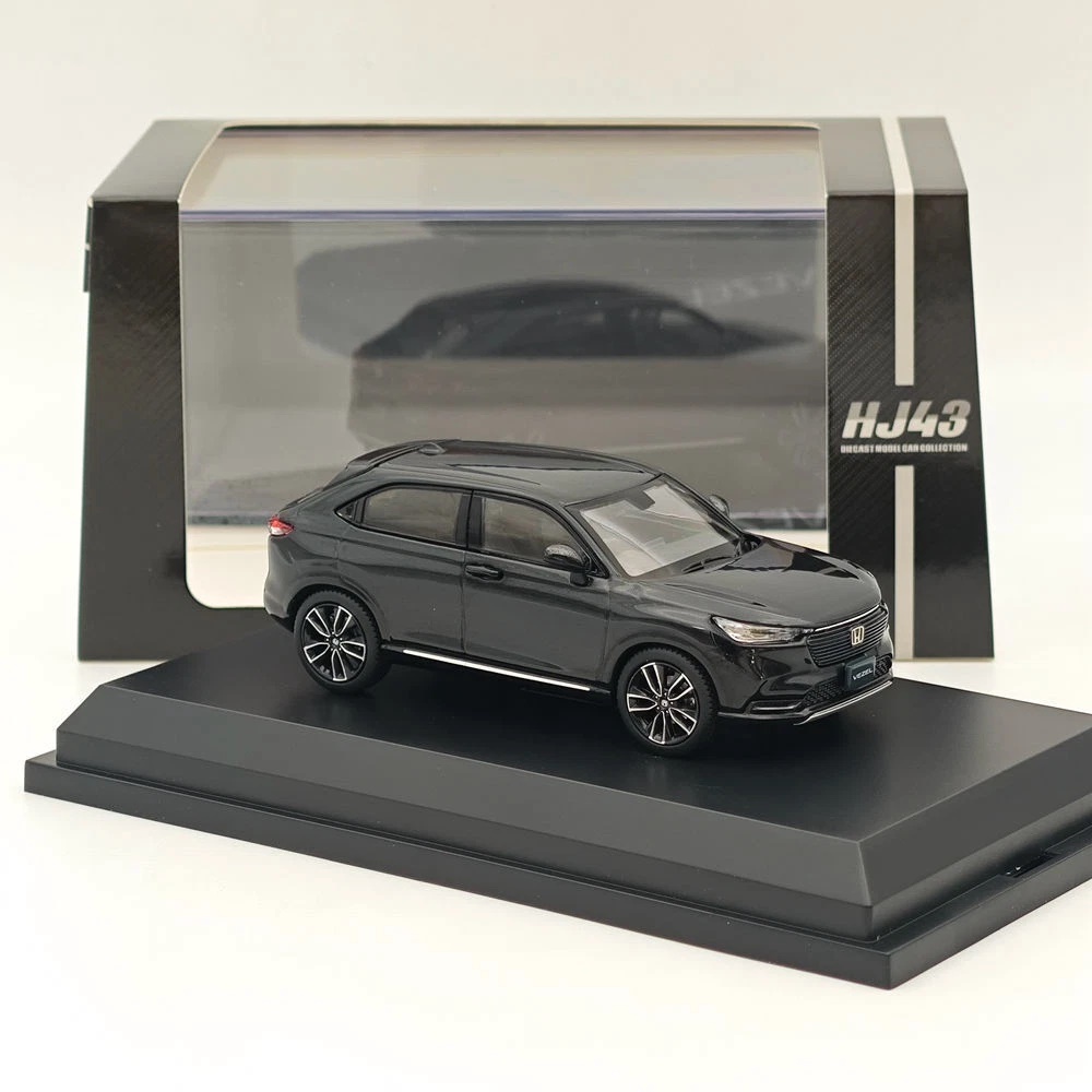 Pre order Diecast Honda HRV VEZEL e:HEV Z Crystal Black Pearl HJ432002BK 1:43 by Hobby Japan