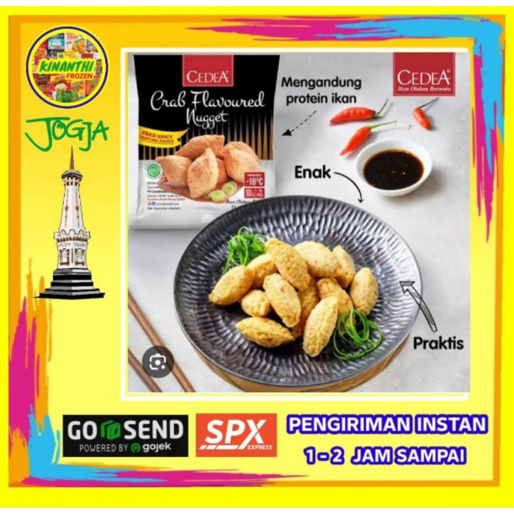 

Cedea crab nugget 200 gr,frozen jogja