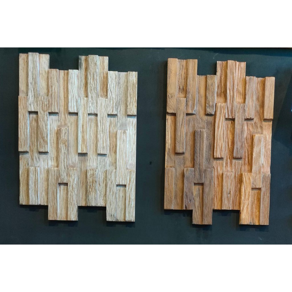 SUKAYU ID II PAKET 1 m2 WOOD WALL PANEL 3D || WALL PANEL || PANEL DINDING KAYU || WALLPANEL DINDING 