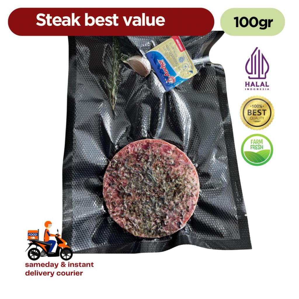 

Best Value Ready To Cook Steak 100 gram HALAL siap masak