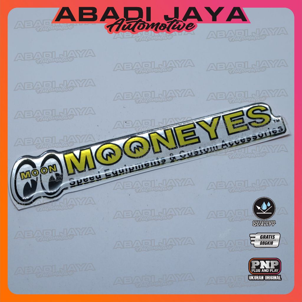 Emblem Timbul Mooneyes / Stiker Mooneyes