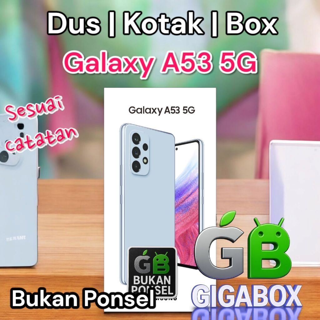 

Dus Kardus Box Galaxy A53 5G Tersedia Dus Only & Fullset (Sesuai Catatan)