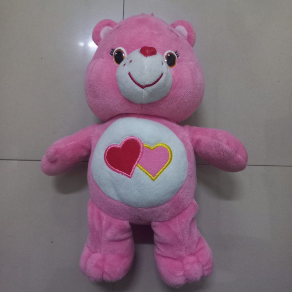 boneka care bears pink kecil