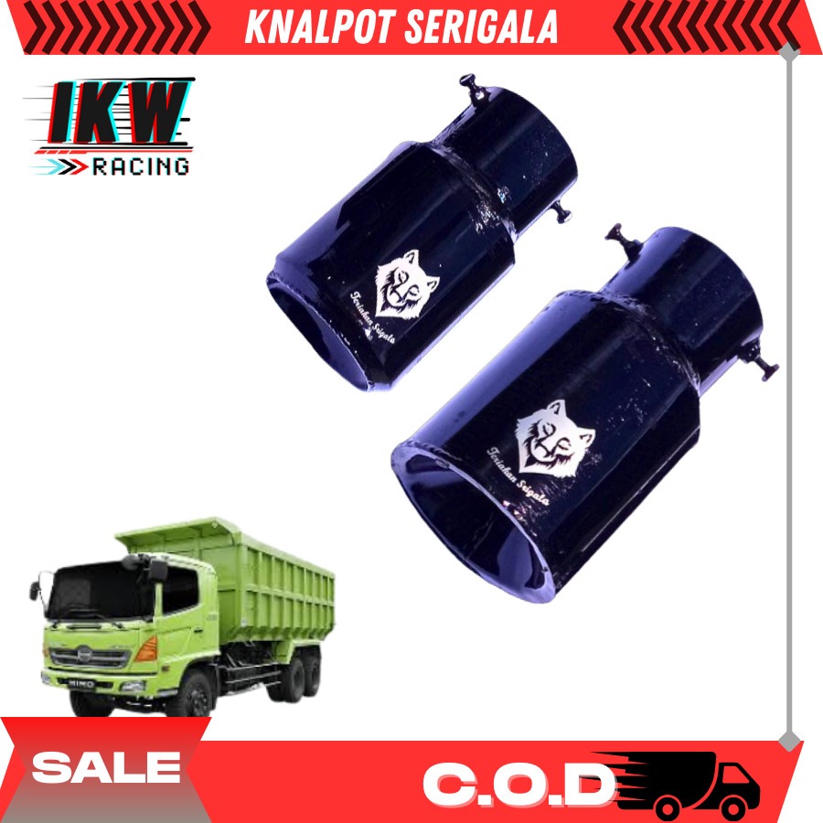 Knalpot Serigala Srigala Hino Dutro Truk Elf Turbo Engkel Canter Ragasa Umplung Traga Panther L300 D
