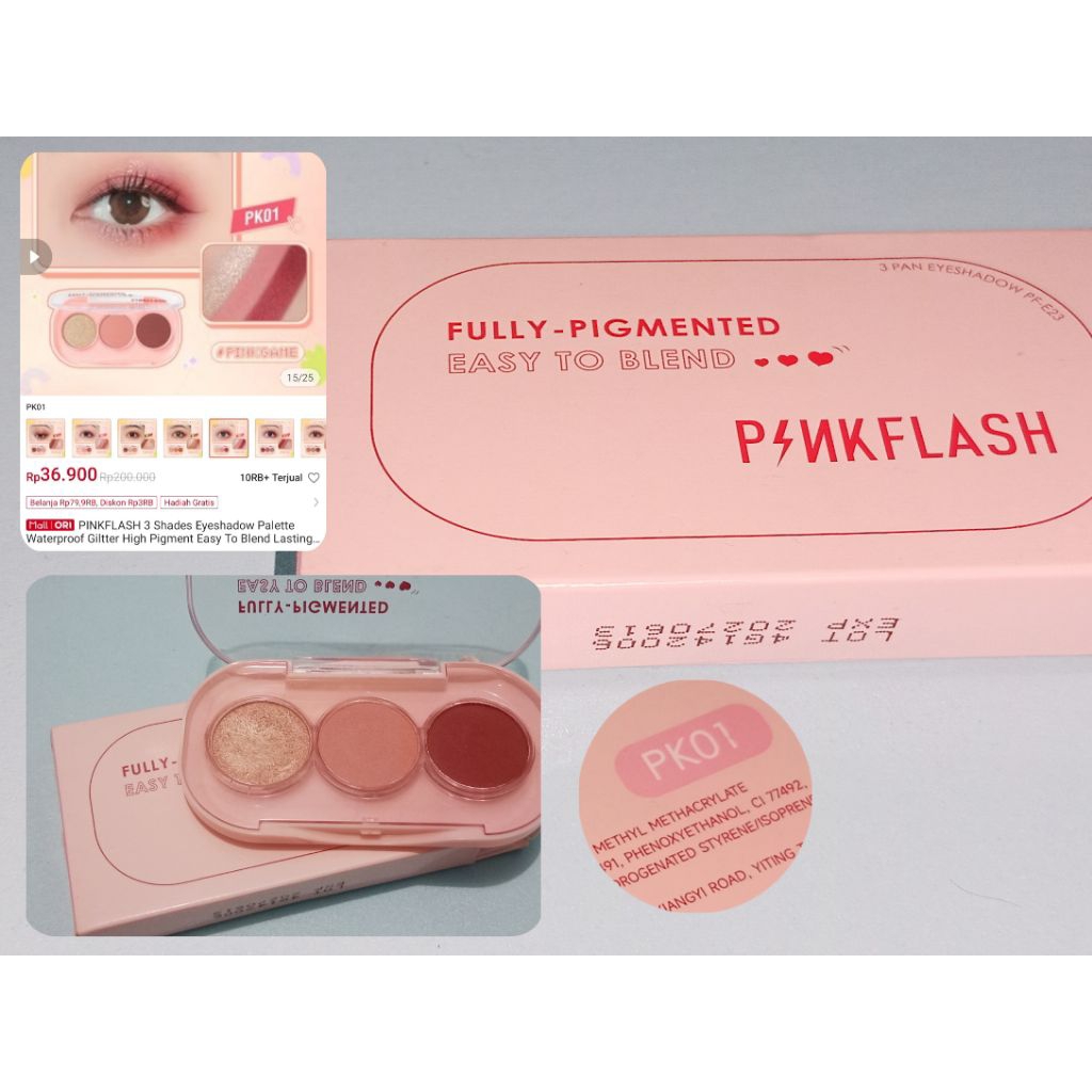 [Preloved] Eyeshadow & Blush On PinkFlash