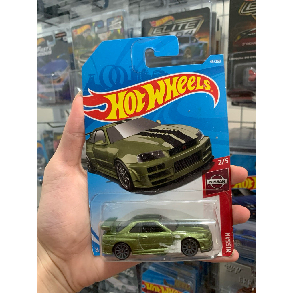 Hotwheels Nissan Skyline R34 (Hijau)