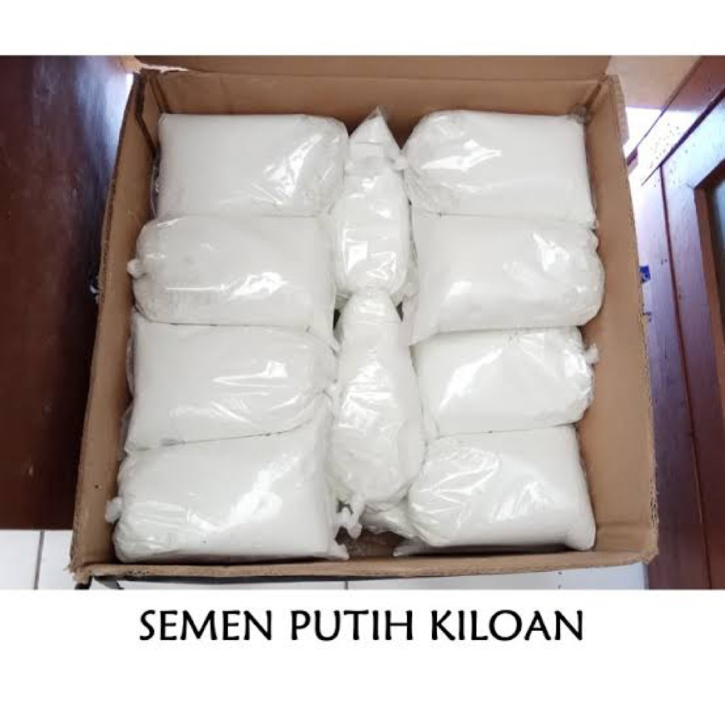 Semen Putih Kiloan Eceran Semen 1 kilo Semen 3roda