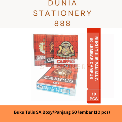 

Buku Tulis SA Boxy / Panjang isi 50 Lembar (10 pcs)
