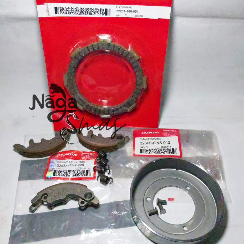 Kampas Ganda GN5 Grand Supra x 110 Supra Fit lama + PLAT KOPLING KAMPAS GRAND SUPRA + mangkok ganda
